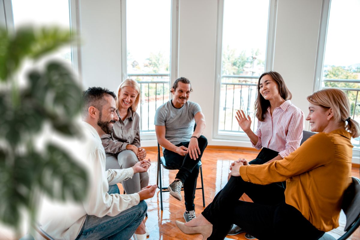 group therapy during rehab in Worcester